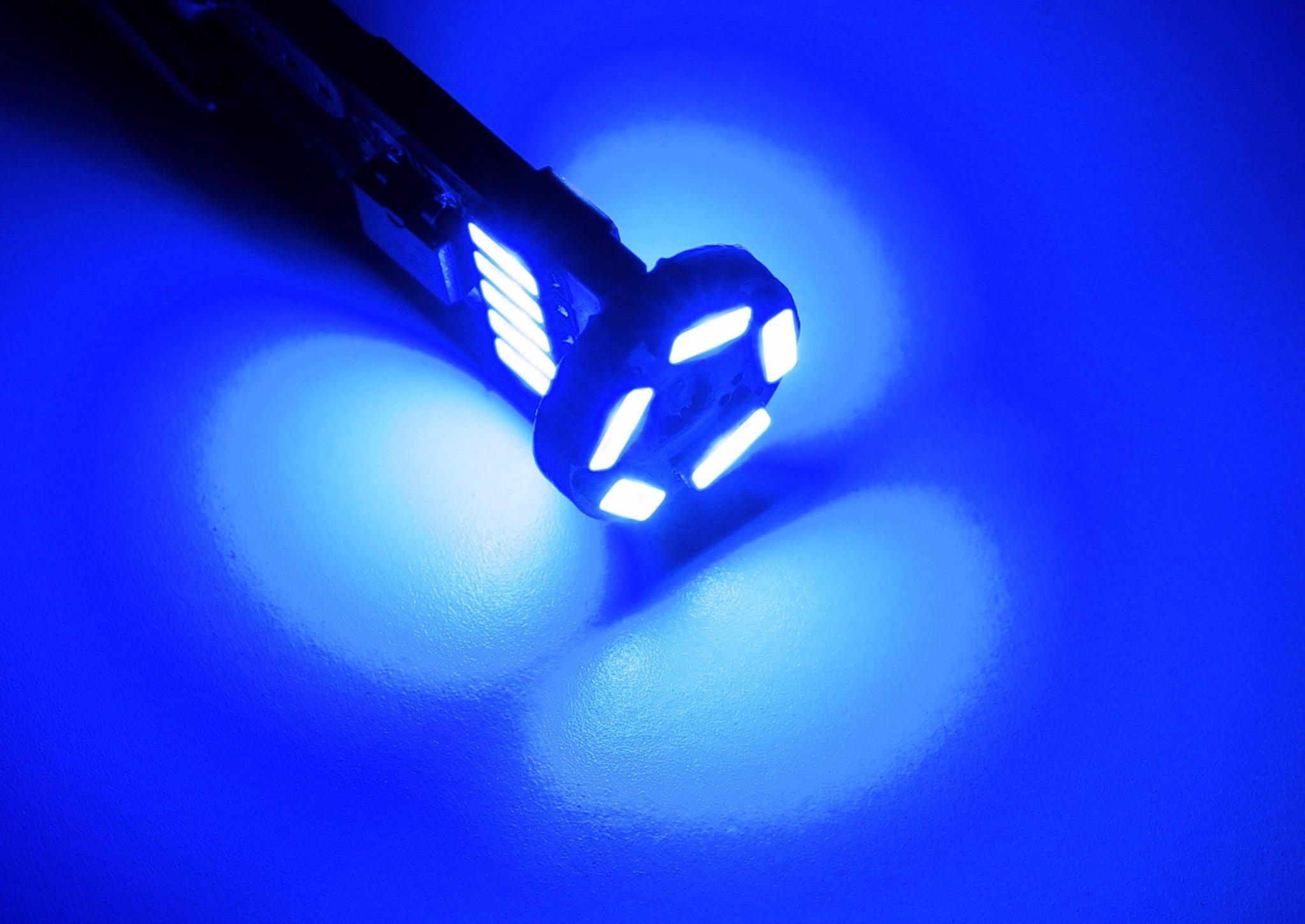 2 Pack Blue 15 SMT T10 LED Bulbs - Super Bright 912 920 921 Wedge Backup Lights for Cars, Trucks, SUVs - Perfect for Reverse Lights, Interior Dome Lights & License Plate Illumination