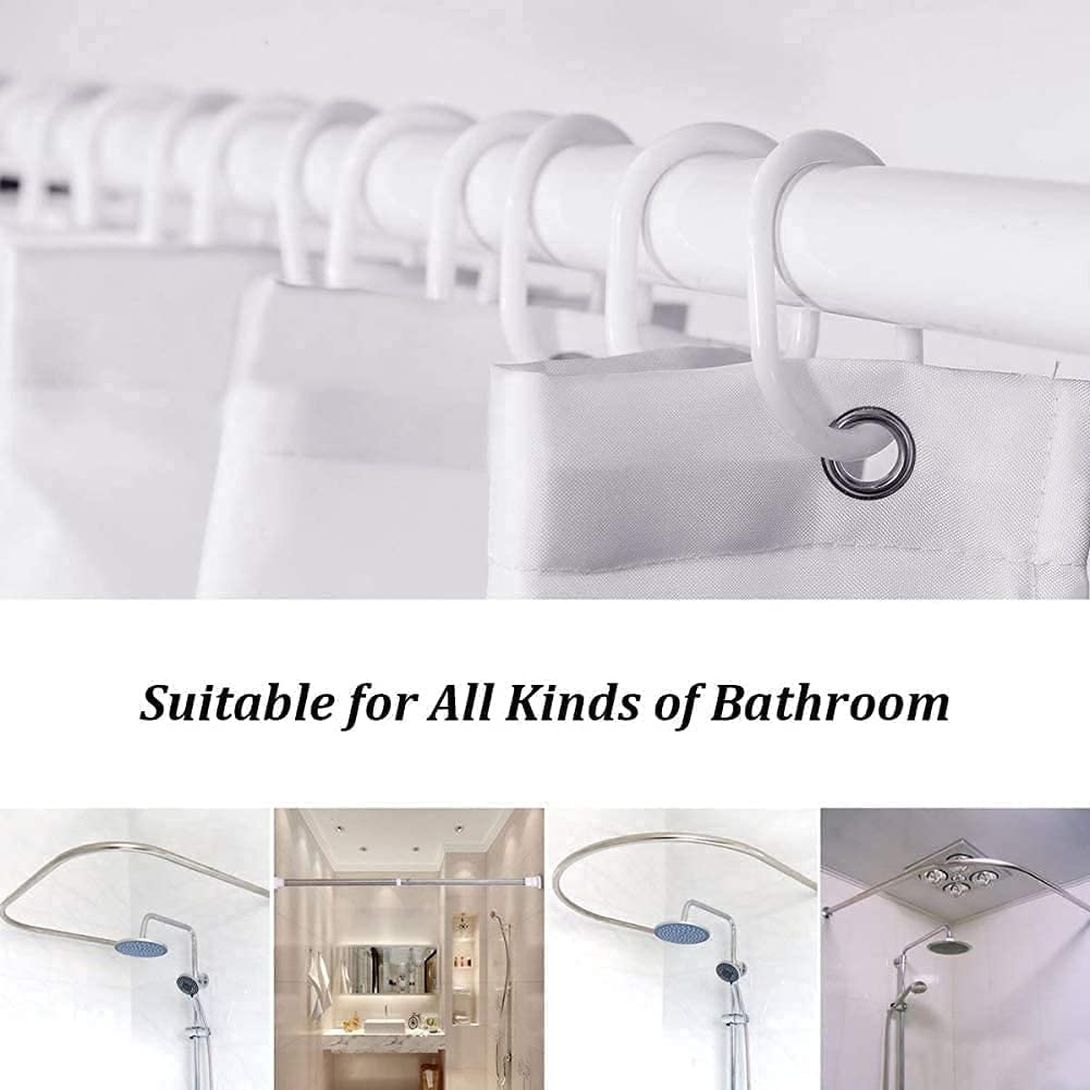 NEWSUYAA Halloween Shower Curtain Set with Non-Slip Bath Rugs & 12 Hooks - Waterproof Bathtub Decor for Spooky Bathroom Makeover | Perfect for Halloween Party Decorations & Themed Bathroom