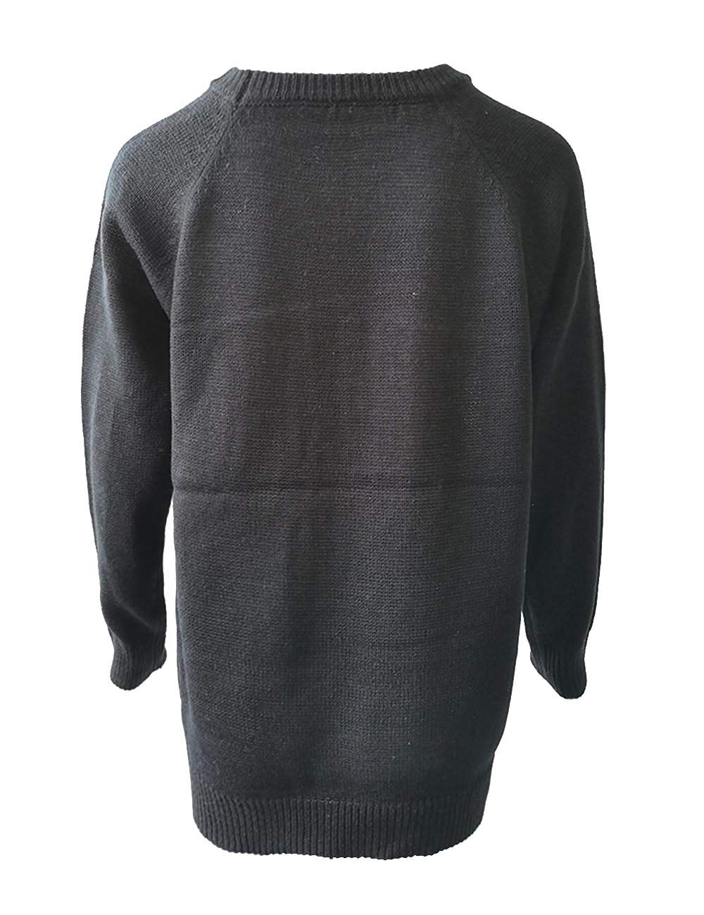 Sexyshine Women's Casual Loose Long Sleeve Knitted Pullover Sweater with Cute Heart Patchwork Design - Cozy Fall Winter Fashion for Work, Dating & Weekend Outfits