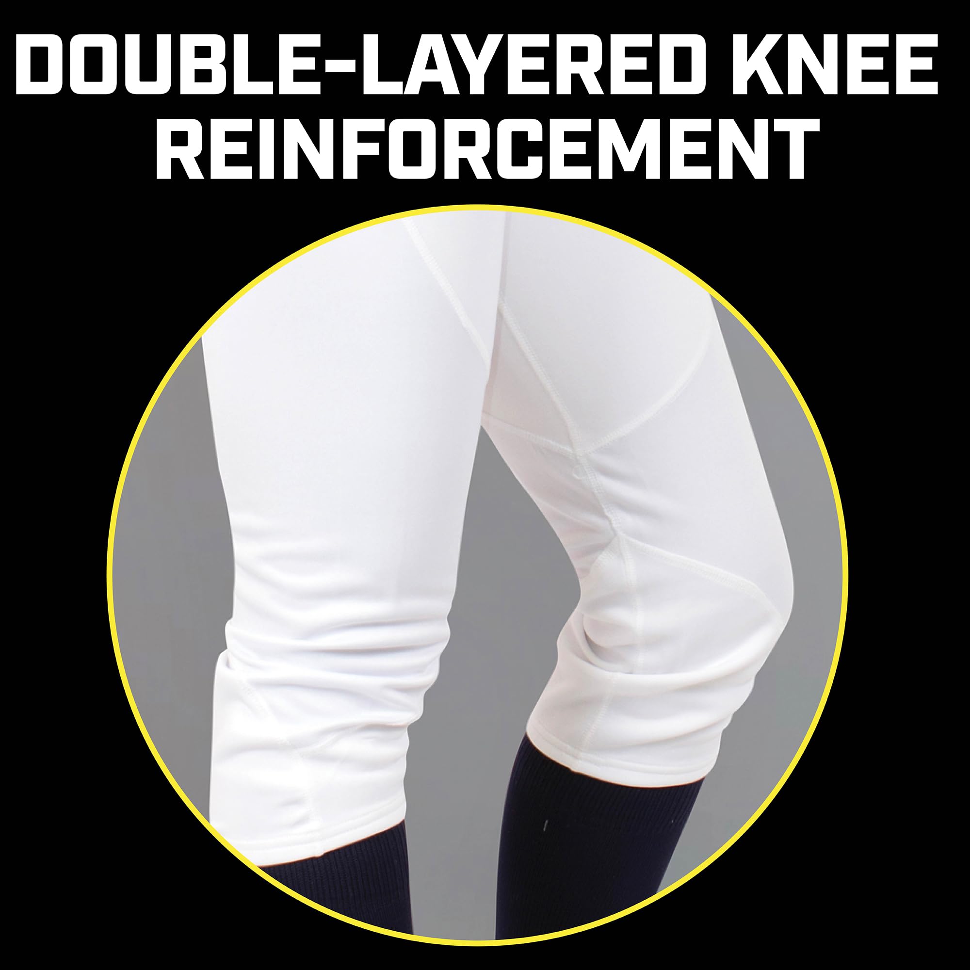 3N2 Women's Softball Pants - NuFit Knickers with ¾ Inch Belt Loops, Low-Rise Fit & Double Knee Reinforcement - Perfect for Practice, Games & Tournaments