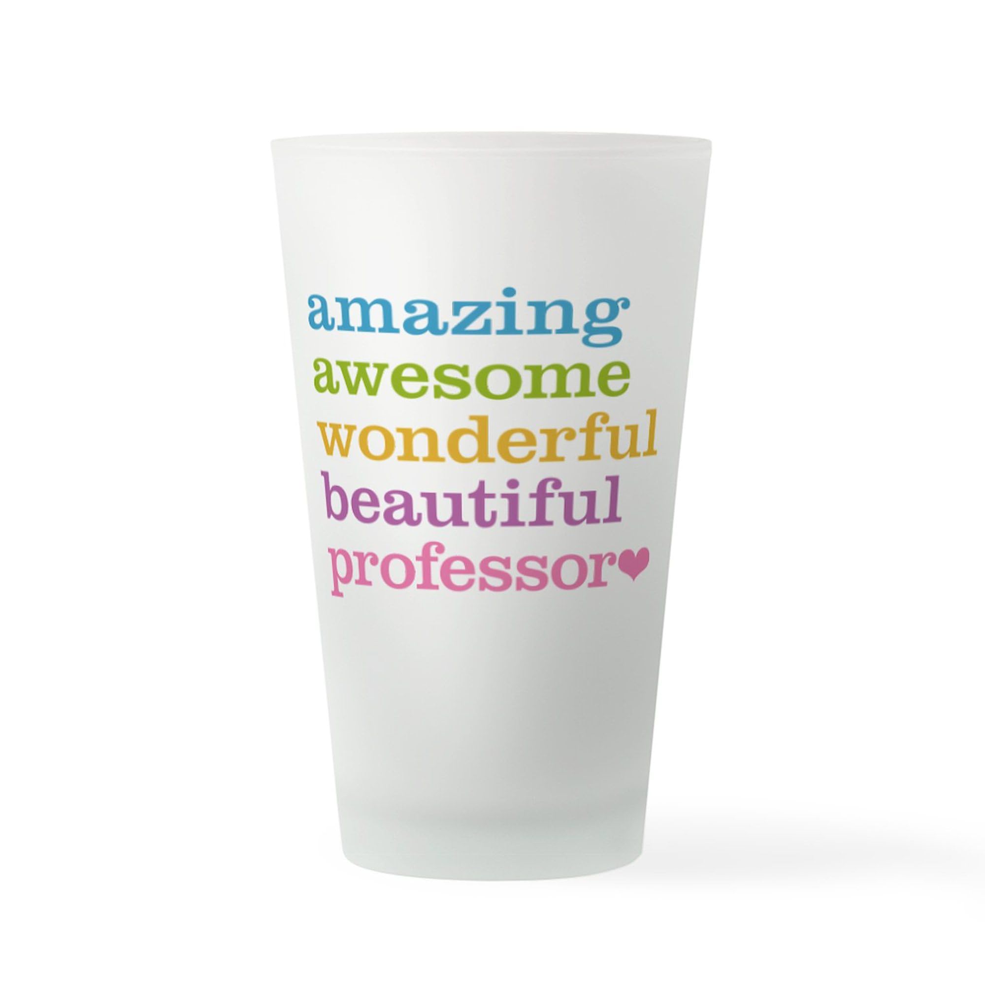 Awesome Professor Pint Glass - 16 oz. Beer Glass for Teachers, Gifts & Home Bar - Perfect for College Parties, Retirement Gifts & Science Enthusiasts