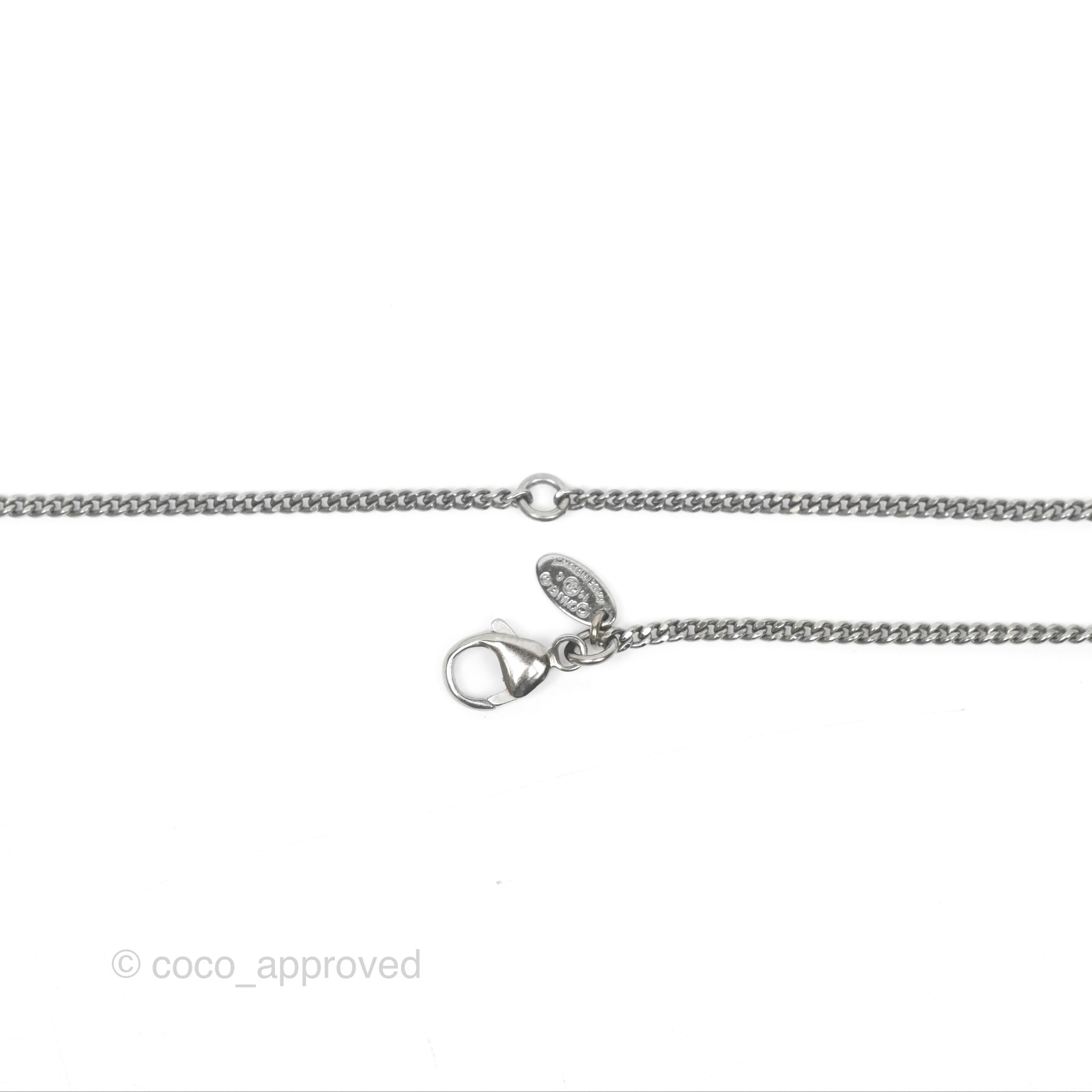 Chanel Chain CC Necklace in Gun Metal Tone - 14C Gold Plated Women's Fashion Jewelry for Parties, Dating & Special Occasions