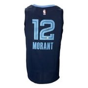 Authentic Ja Morant Signed Memphis Grizzlies Navy Blue Nike Swingman Jersey - Limited Edition Collectible for NBA Fans, Sports Memorabilia & Gift for Basketball Enthusiasts - Perfect for Display, Autograph Collections, and Game Day Outfits