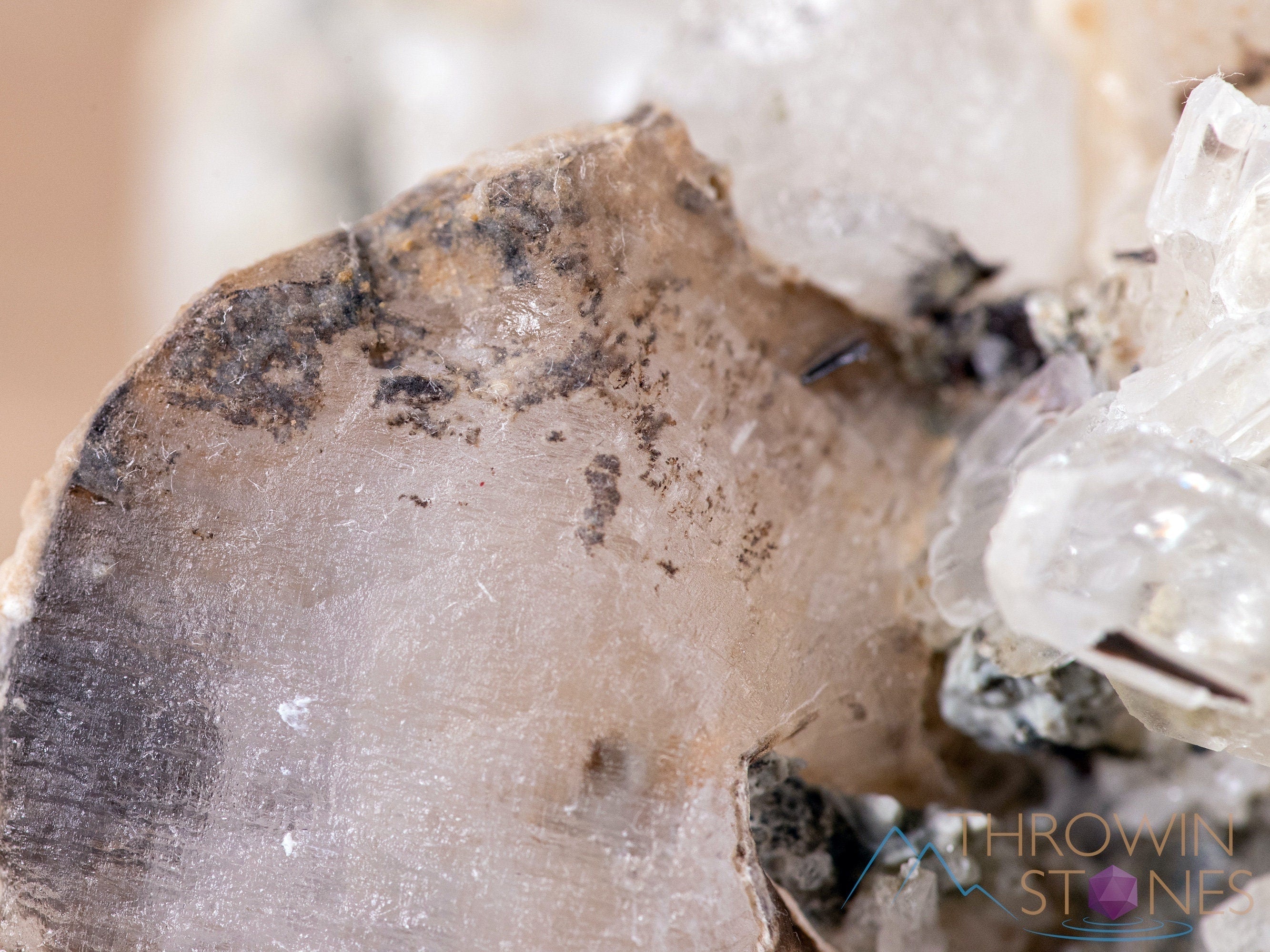 BROOKITE on QUARTZ with CALCITE Natural Crystal Cluster - Healing Stone Collection, Mineral Specimen for Home Decor, Unique Housewarming Gift (40461) | Perfect for Meditation Spaces, Office Desk Display & Crystal Healing Practices