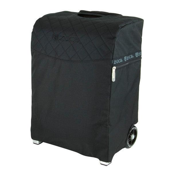 Zuca Flyer Artist Backpack - Black/Silver Rolling Luggage for Travel & Skateboarding - Perfect for Artists, Musicians & Professionals On The Go