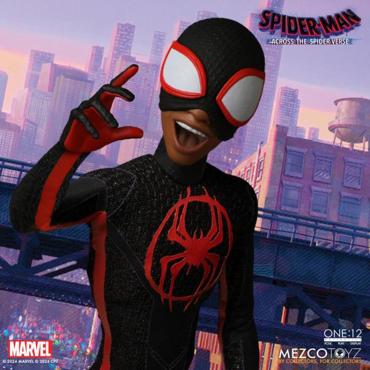 Miles Morales Spider-Man: Across the Spider-Verse One:12 Collective Action Figure - Premium Collectible for Marvel Fans & Movie Lovers - Perfect for Display, Gifts, and Comic Book Collections