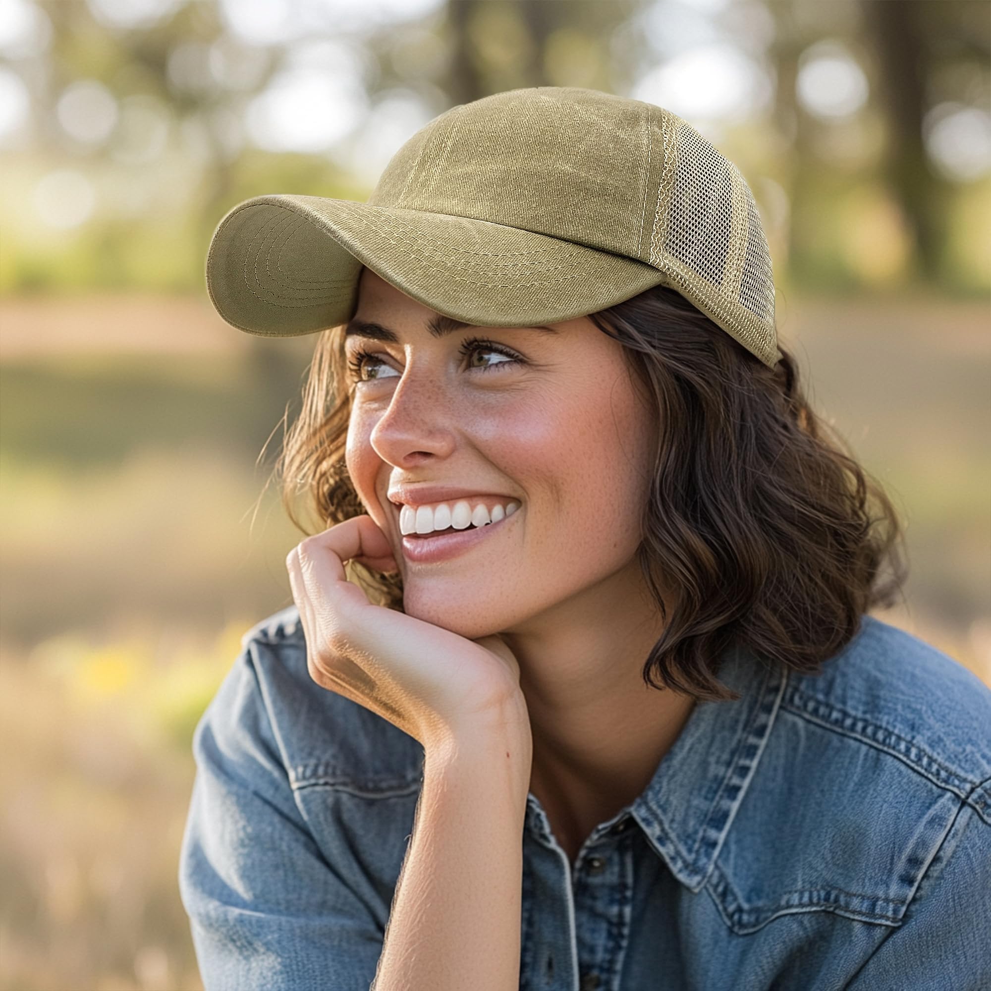 CLAPE Mesh Baseball Cap - Breathable Summer Trucker Hat for Men & Women, Quick-Dry Golf & Running Hat, Outdoor Sports & Casual Wear - Perfect for Hiking, Fishing, and Daily Sun Protection
