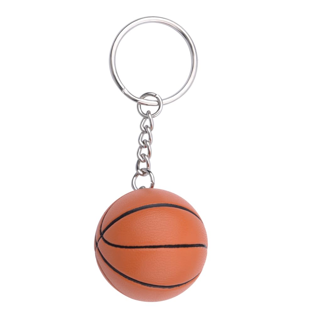 Basketball & Soccer Keychain Set - Coach Appreciation Gift, Baseball Keyring Accessories for Men & Women - Perfect for Sports Party Favors, Team Gifts, Boys & Girls (Ideal for Coaches, Players & Sports Fans)