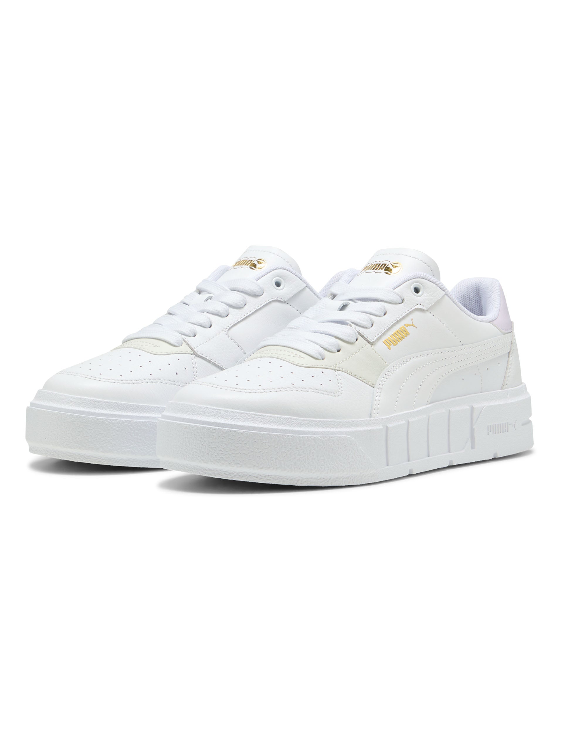 Cali Court Leather Sneakers for Women - White/Lilac Frost - Comfortable Casual Shoes for Walking, Work & Everyday Wear
