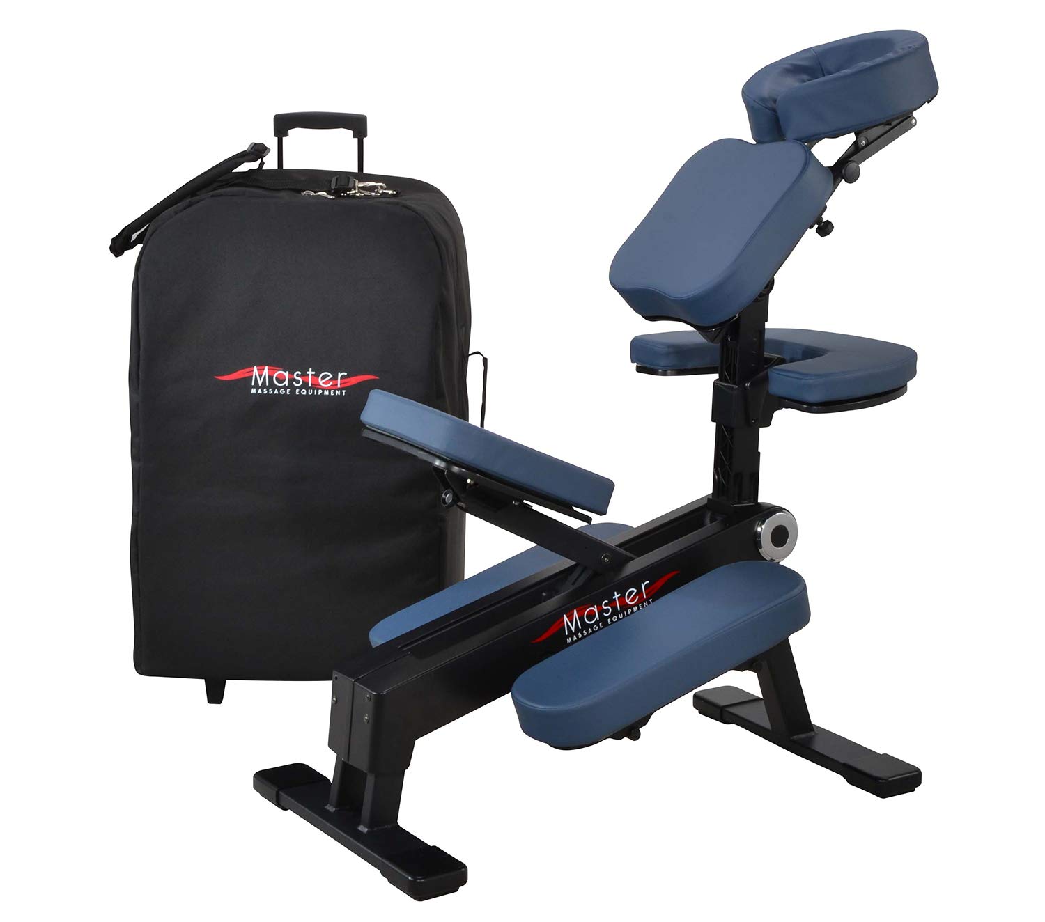 Master Massage Gymlane Portable Massage Chair - Ergonomic Folding Therapy & Tattoo Chair in Royal Blue | Perfect for Home, Spa, Salon & Tattoo Parlor Relaxation
