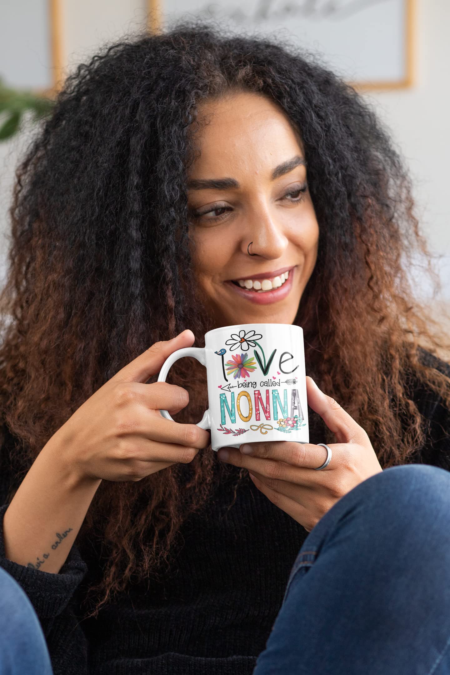 Nazenti 11 oz Nonna Coffee Mug - Best Gift for Nonna, Mother's Day, Christmas & Women - Perfect for Coffee, Tea & Hot Drinks at Home or Office