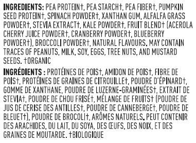 Vega Organic Plant-Based Protein Powder with Greens - 1kg (35.3 oz) | Vegan, Gluten-Free, Non-GMO | Perfect for Smoothies, Shakes & Post-Workout Recovery