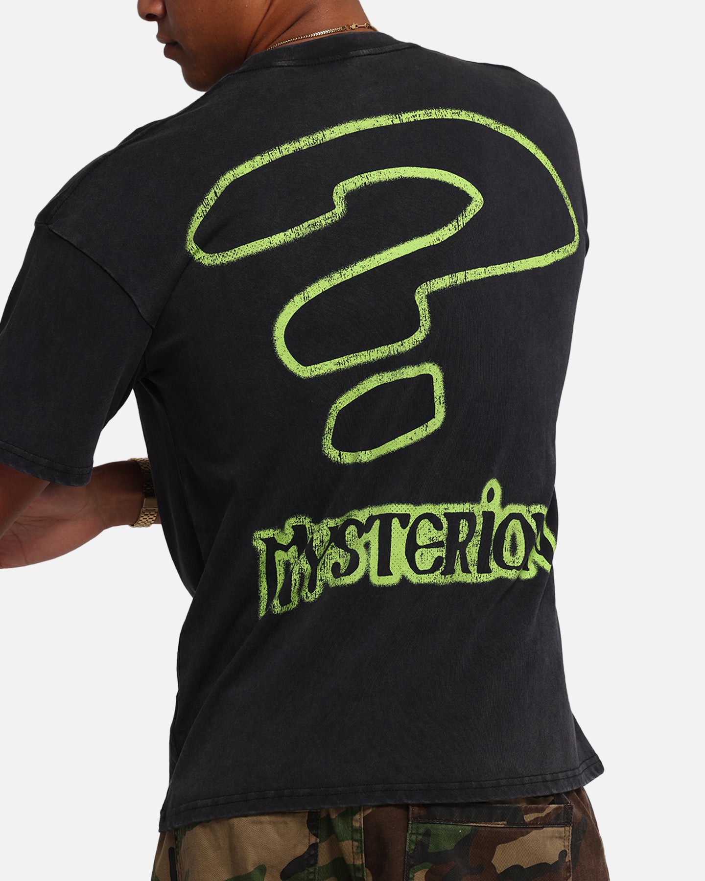 Vintage South Park Mysterion Graphic T-Shirt - Black Acid Wash Distressed Tee for Men | Cartoon Character Apparel | Perfect for Cosplay, Comic Con & Casual Wear