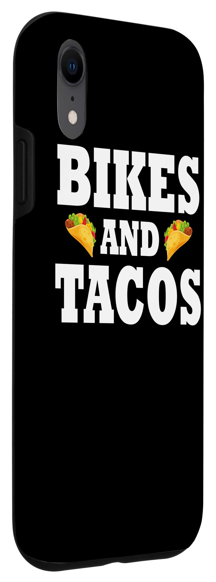 iPhone XR Funny Cycling Phone Case - Bikes & Tacos Design - Novelty Cycling Gifts for Riders & Bike Enthusiasts - Perfect for Cycling Trips, Commuting & Outdoor Adventures