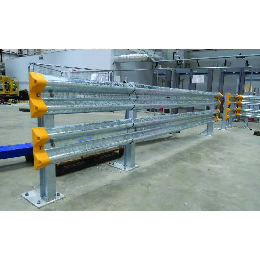 Brandsafe Armco Safety Ends - High Visibility Safety Barriers for Warehouse & Construction Sites - Perfect for Traffic Control & Hazard Protection