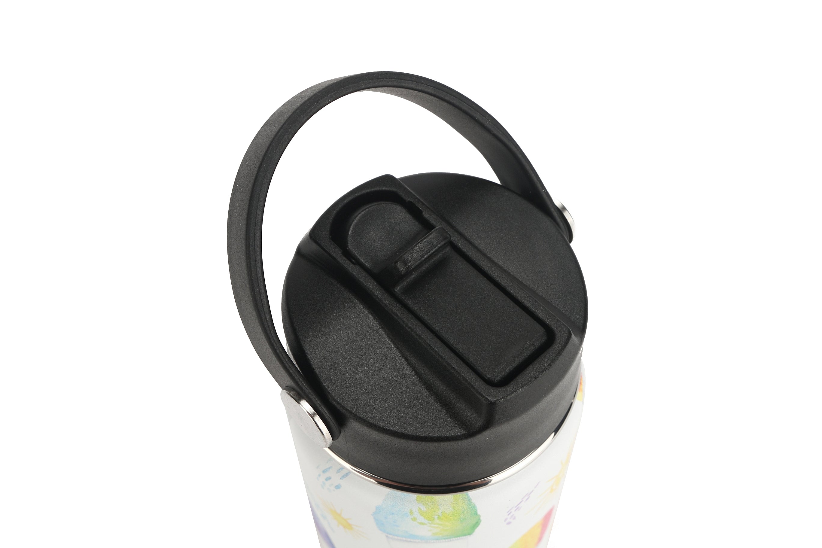 12oz Insulated Water Bottle for Shave Ice - Keeps Drinks Cold for Hours, Perfect for Hiking, Gym & Outdoor Activities - White