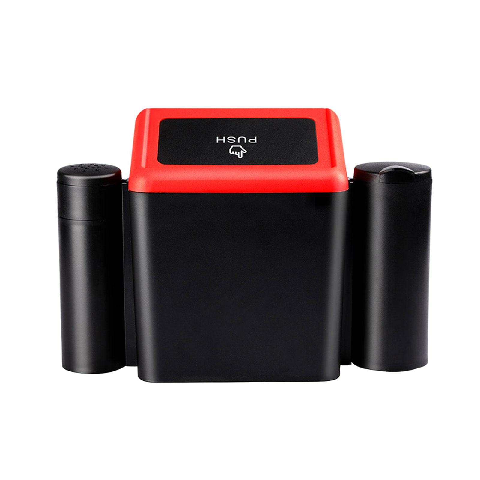 **Kath Mini Car Trash Can with Lid - Leak-Proof Auto Garbage Bin, Waterproof Car Organizer for Interior, Black | Perfect for Cars, Trucks, SUVs & Road Trips**