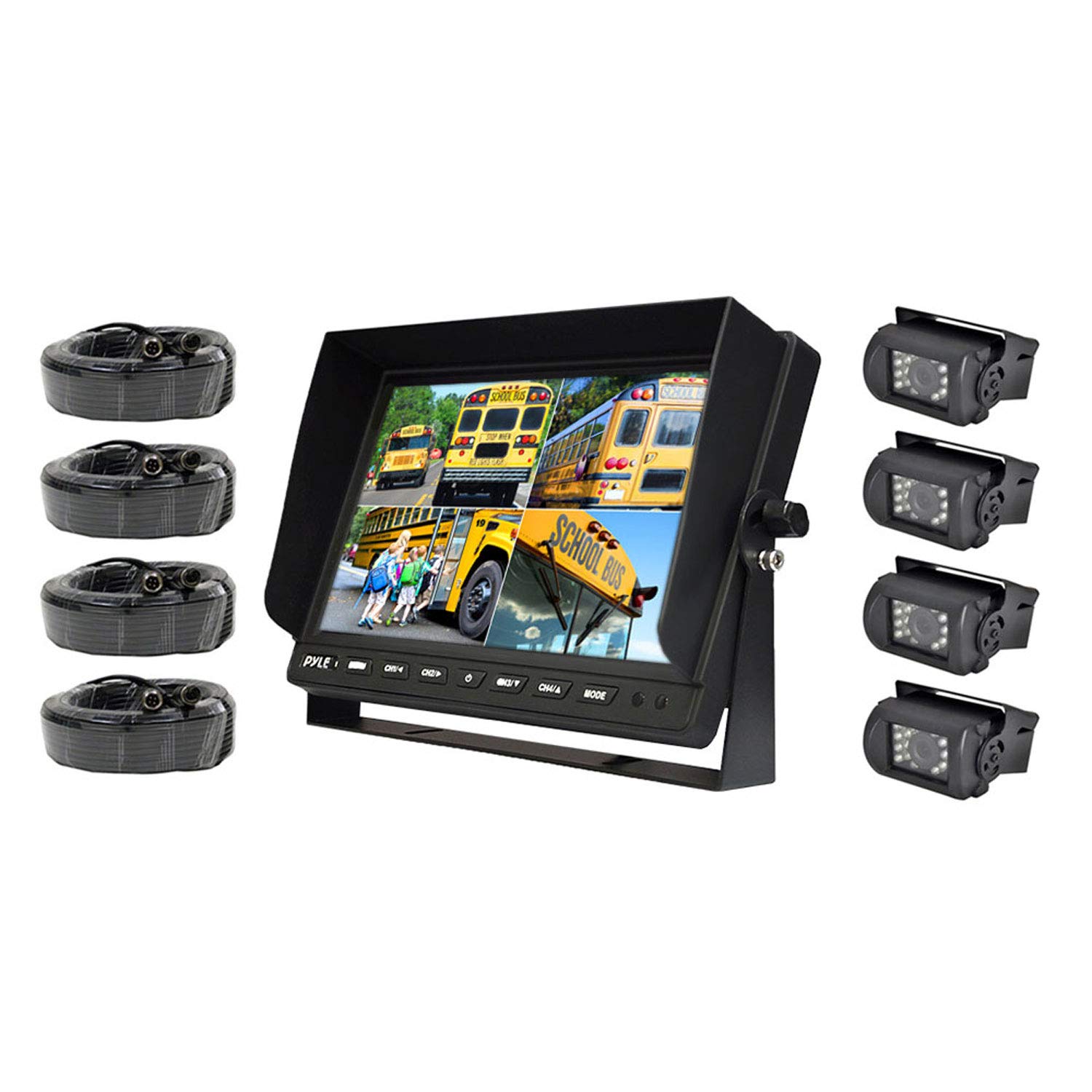 Pyle PLCMTR104 Weatherproof Rearview Backup Camera System with 10.1