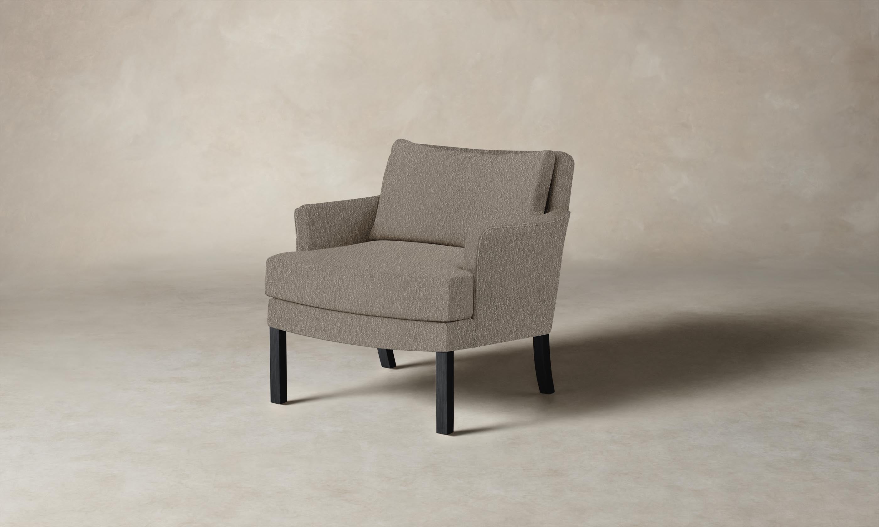 Kaye Chair - Premium Performance Bouclé Morel Upholstered Accent Chair for Living Room, Bedroom & Office Decor