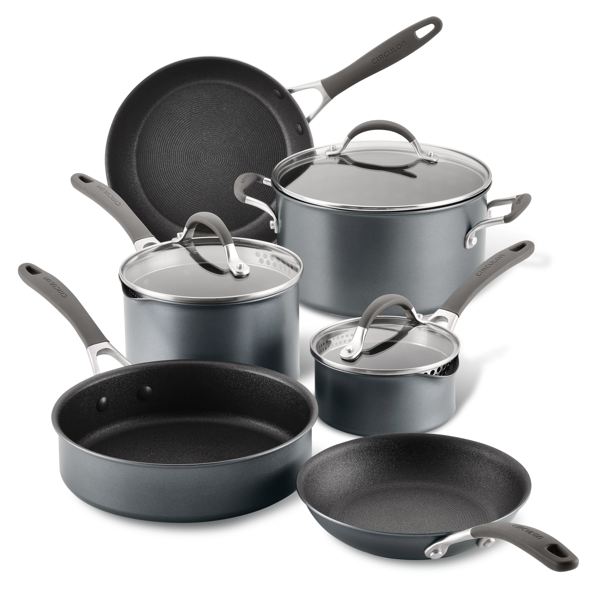 9-Piece A1 ScratchDefense™ Nonstick Cookware Set - Premium Kitchen Cookware for Frying, Boiling & Baking - Perfect for Home Chefs & Professional Kitchens