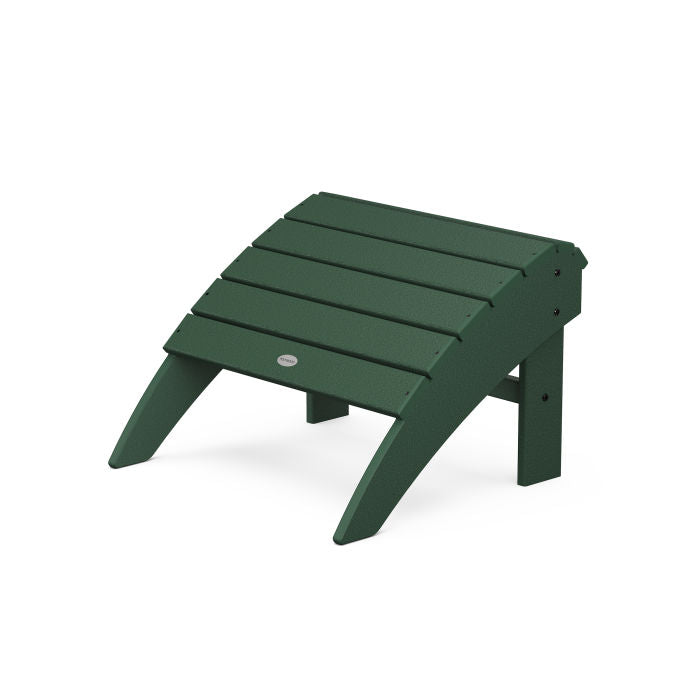 POLYWOOD Vineyard Curveback Adirondack Ottoman - Outdoor Patio Furniture, Weather-Resistant Poly Lumber, Perfect for Garden, Poolside & Backyard Relaxation