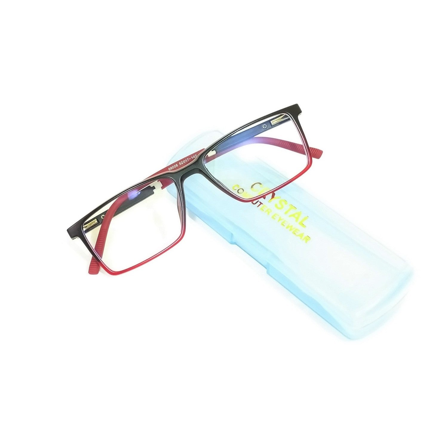 Blue Light Blocking Glasses for Men & Women - Rectangular Anti Glare Computer Glasses with Prescription Ready Frames (66008) - Reduce Eye Strain for Work, Gaming & Screen Time