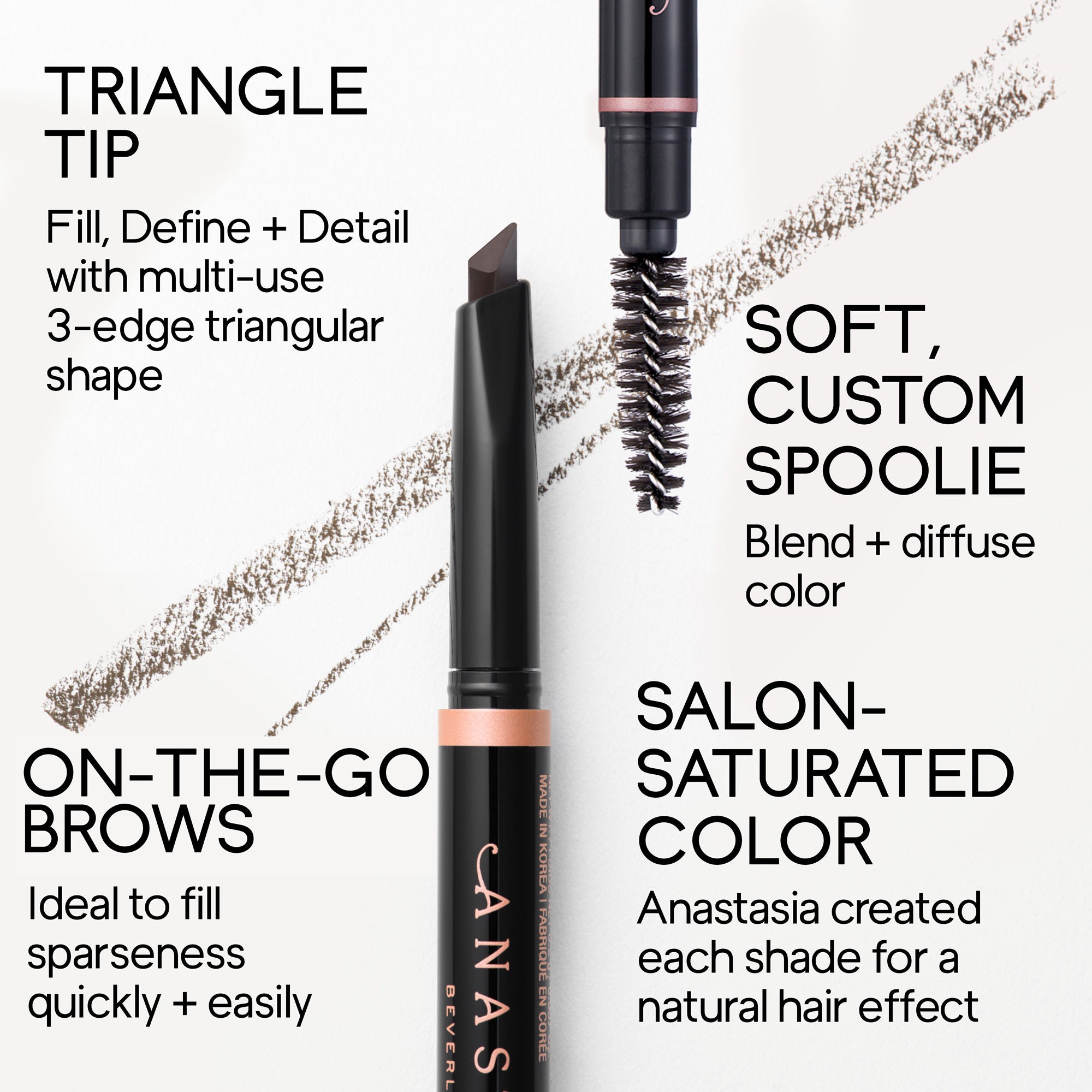 Anastasia Beverly Hills Brow Definer - Ultra-Slim Brow Pencil for Precise Shaping & Filling - Perfect for Everyday Makeup & Professional Use