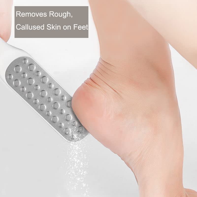 2 Pack Double Sided Callus Remover & Foot File - Multidirectional Heel Scraper for Cracked Skin & Hard Corns Removal - Pedicure Tool for Smooth Soft Feet (Perfect for Home Spa & Professional Salon Use)