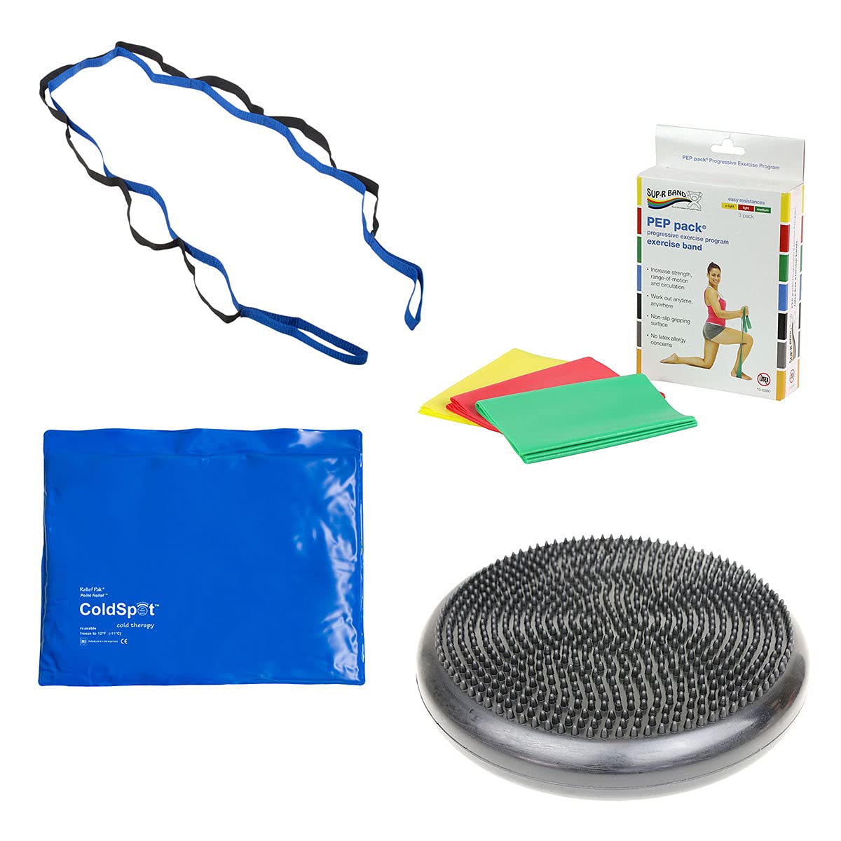 Home Physical Therapy Kit for Ankle Sprain Relief - Beginner Friendly Recovery Set for Pain Relief & Mobility Support - Perfect for Home Use, Sports Injuries & Post-Surgery Rehabilitation