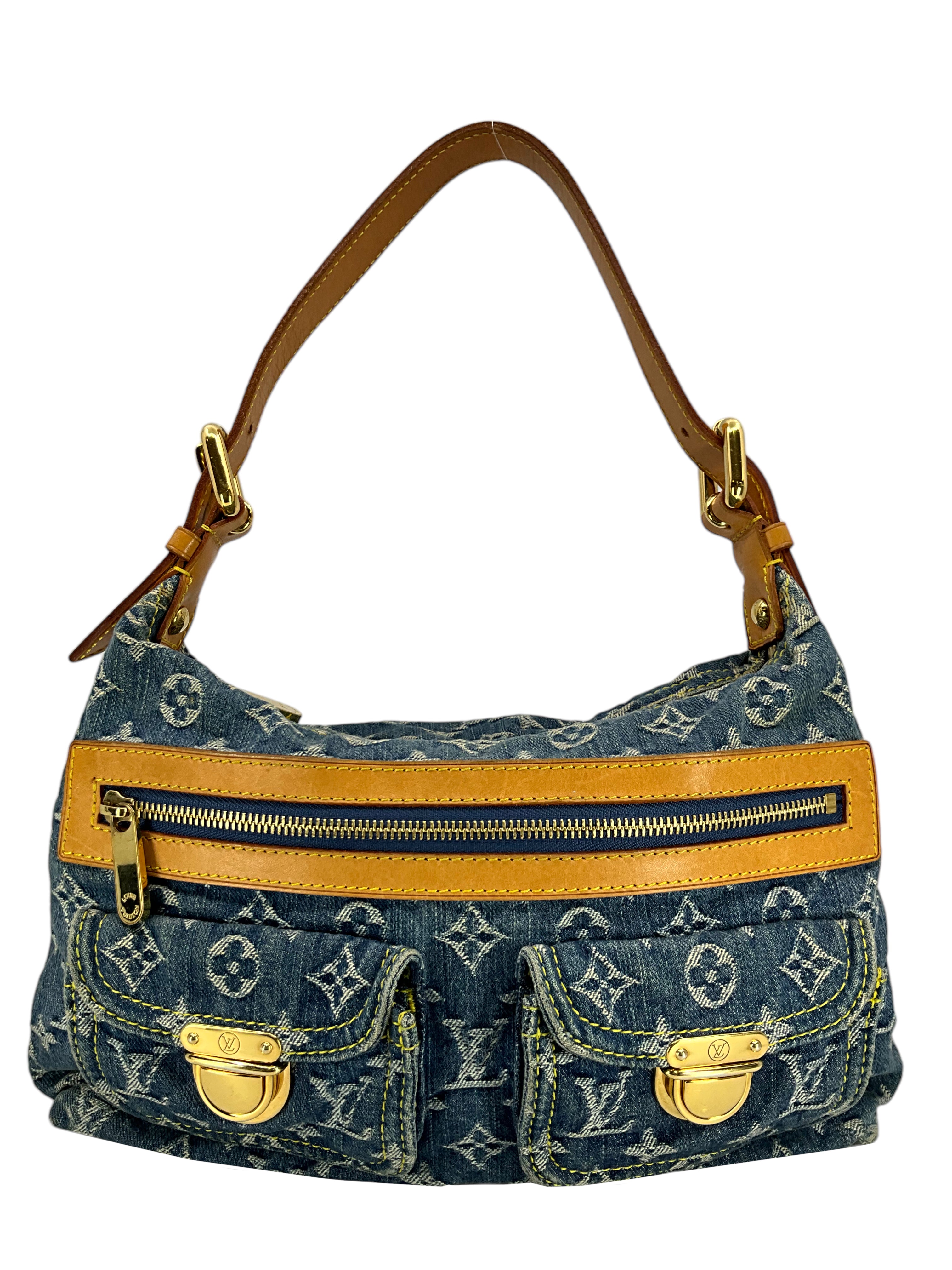 Louis Vuitton Monogram Denim Baggy PM Blue Crossbody Bag - Stylish Designer Handbag for Women, Perfect for Casual Outings & Travel Accessories
