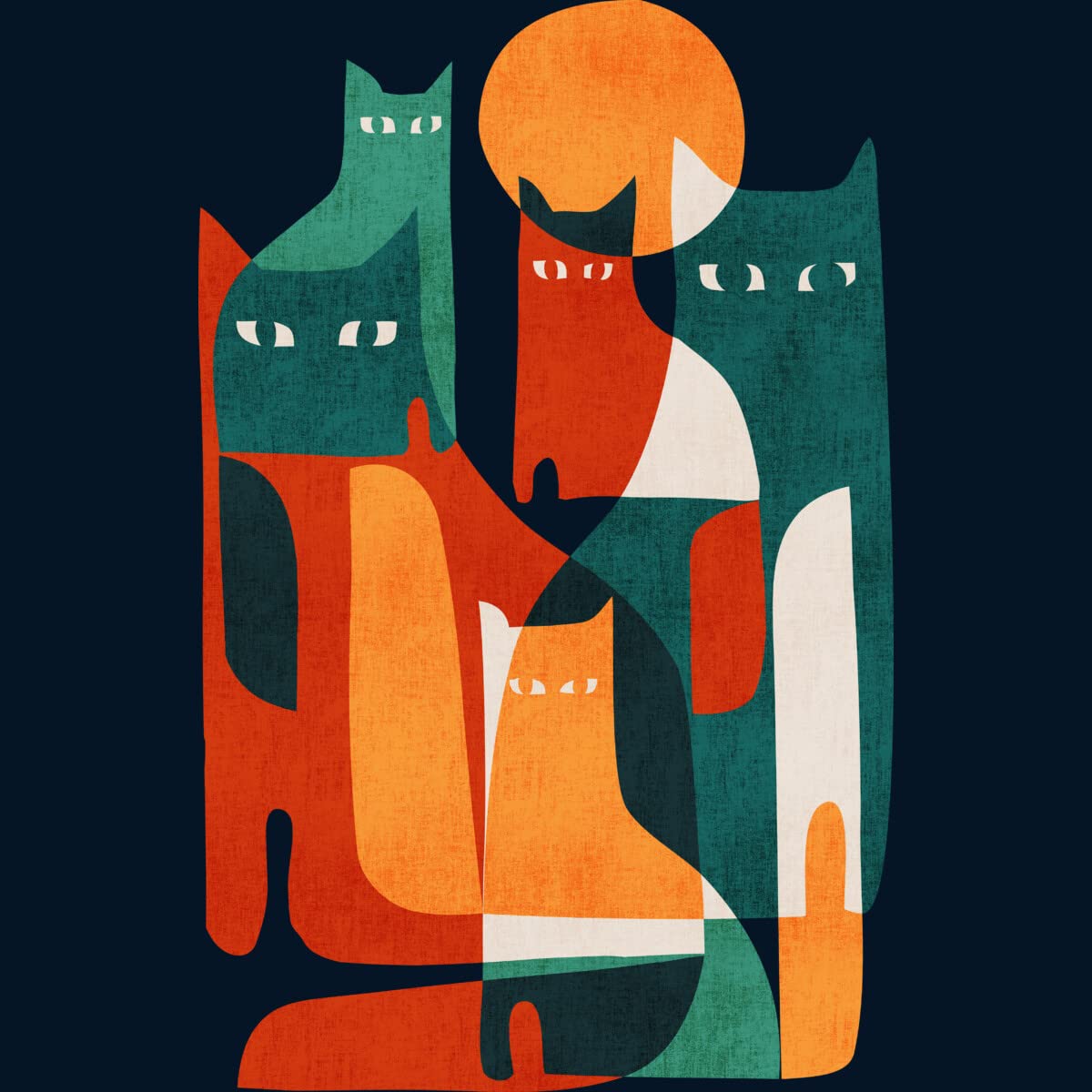 Men's Cat Graphic Tank Top - Casual Summer Wear