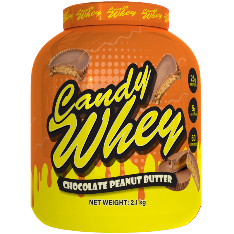 Premium Candy Whey Protein Powder 2.1kg (4.63 lbs) - Delicious Vanilla & Chocolate Flavors for Muscle Recovery & Post-Workout Shakes - Ideal for Gym, Fitness & Bodybuilding Enthusiasts