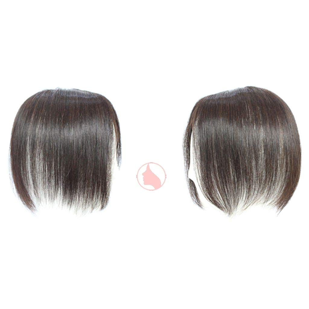 100% Remy Human Hair Silk Base Clip-In Hair Topper for Women - 14