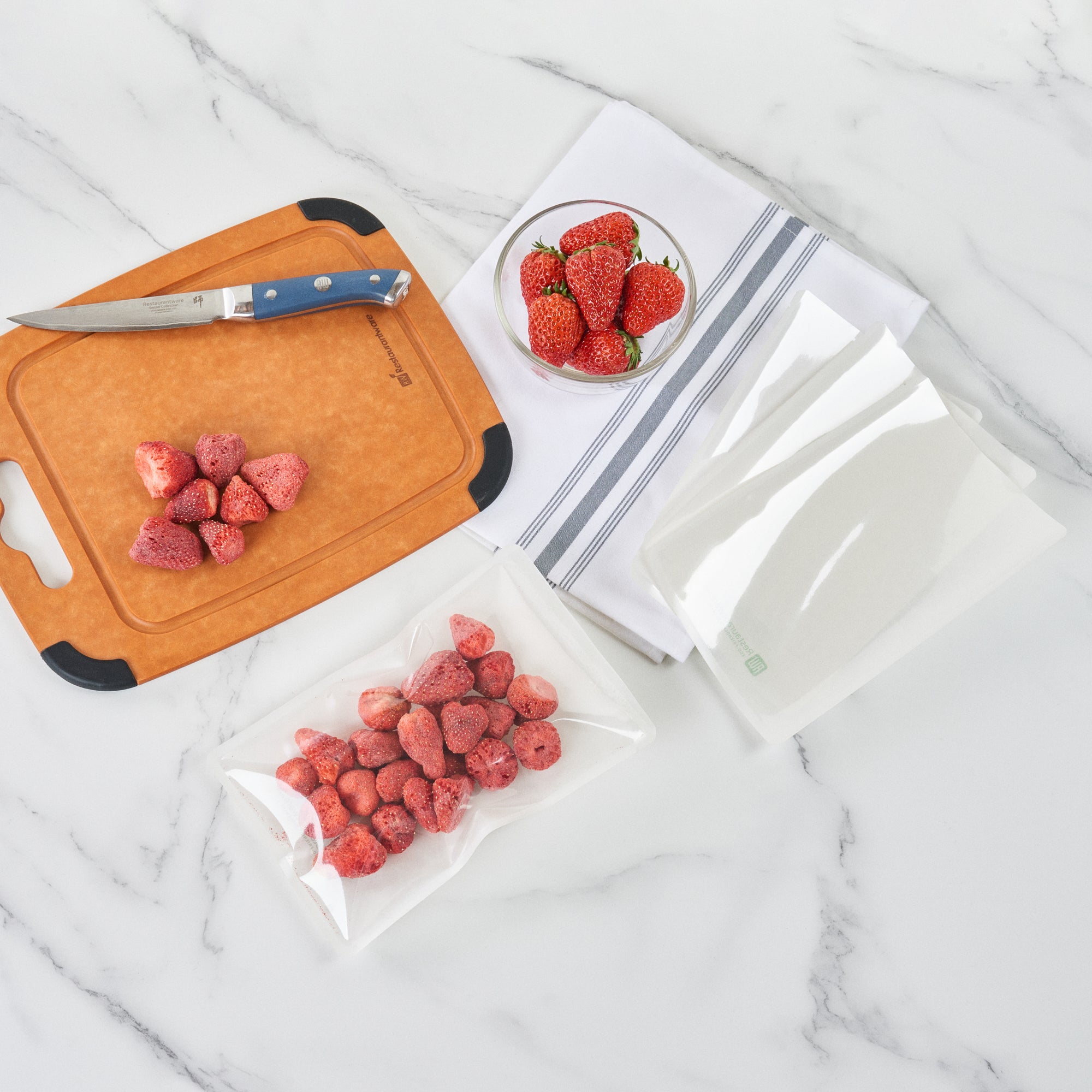 Heat Sealable White Plastic Sandwich Bags 8.25