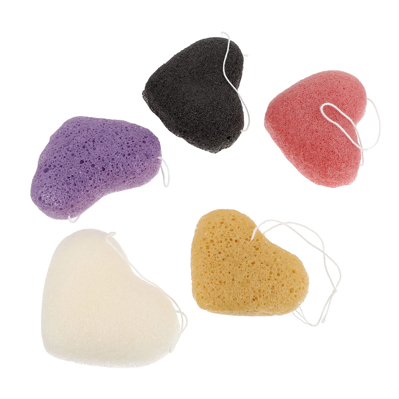 5-Pack Soft Exfoliating Bath Sponges for Face & Body - Gentle Makeup Remover & Cleansing Pads for Shower, Facial Care & Daily Skincare Routine | Perfect for Sensitive Skin & Deep Cleansing