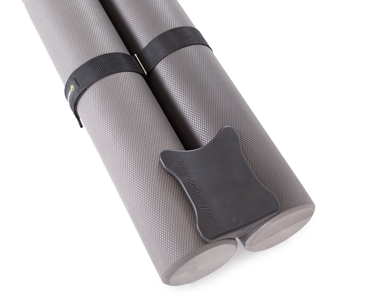 Balanced Body Duet Roller Pilates Kit - Premium Foam Roller with Adjustable Strap, Supportive Headrest, Storage Bag & Instruction Manual for Home Workouts, Physical Therapy & Yoga Training