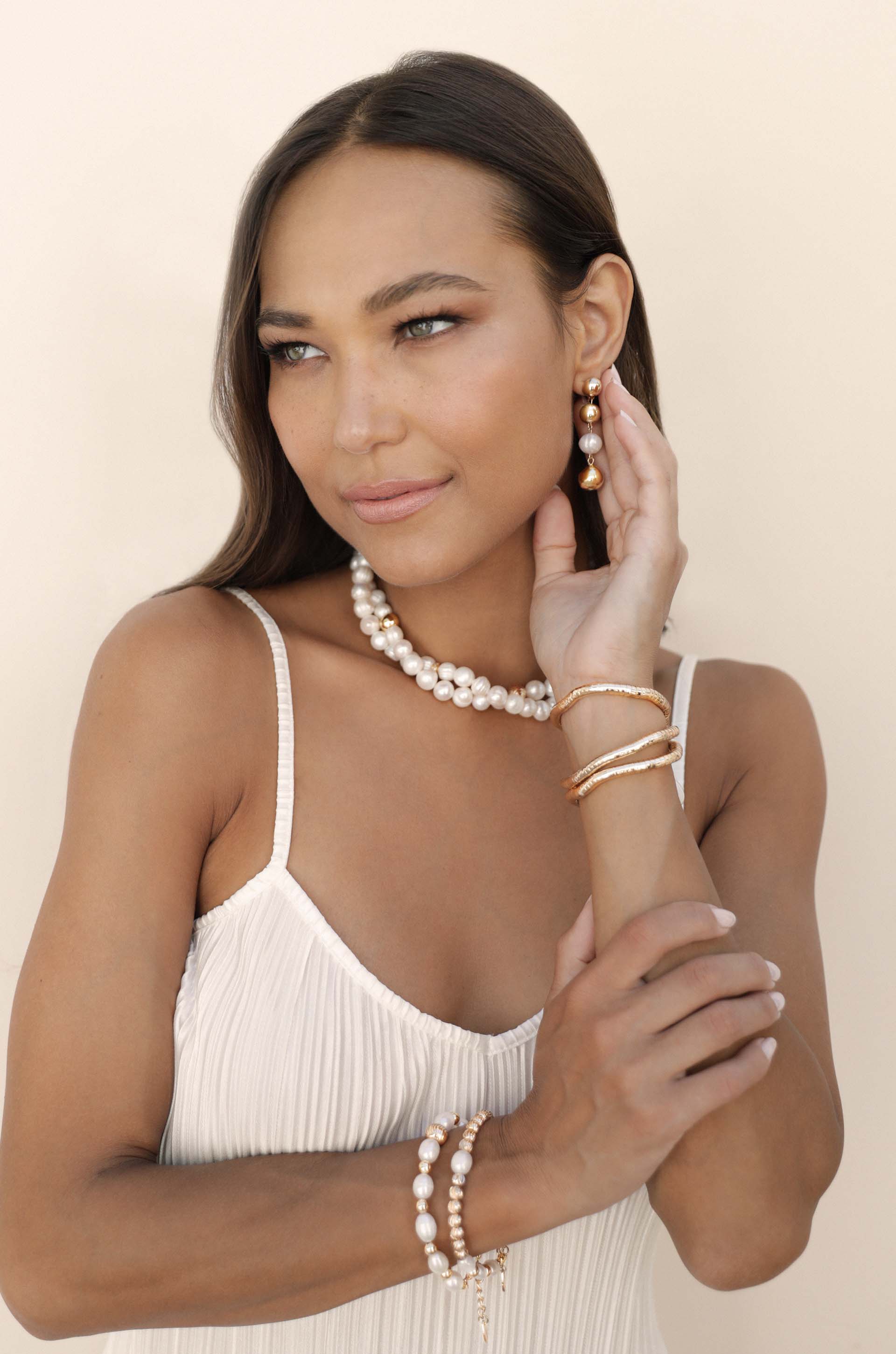 Elegant Duchess Pearl Dangle Earrings for Women - Perfect for Weddings, Parties & Special Occasions