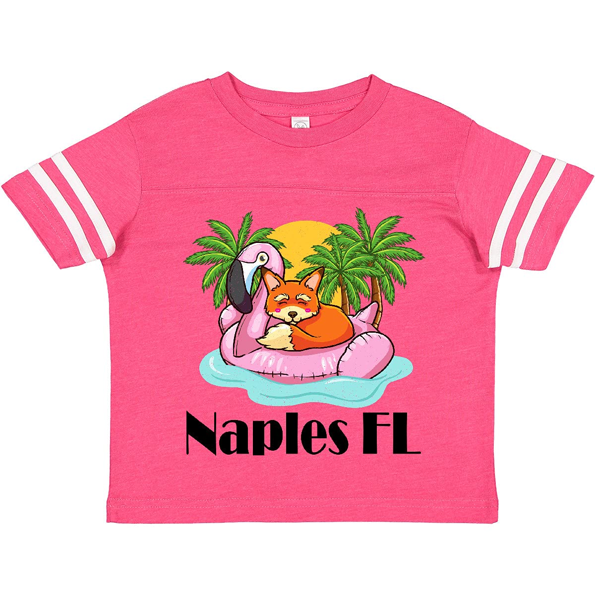 Inktastic Naples Florida Beach Vacation Toddler T-Shirt - Cute Summer Outfit for Boys & Girls - Perfect for Beach Trips, Family Vacations & Casual Playdates