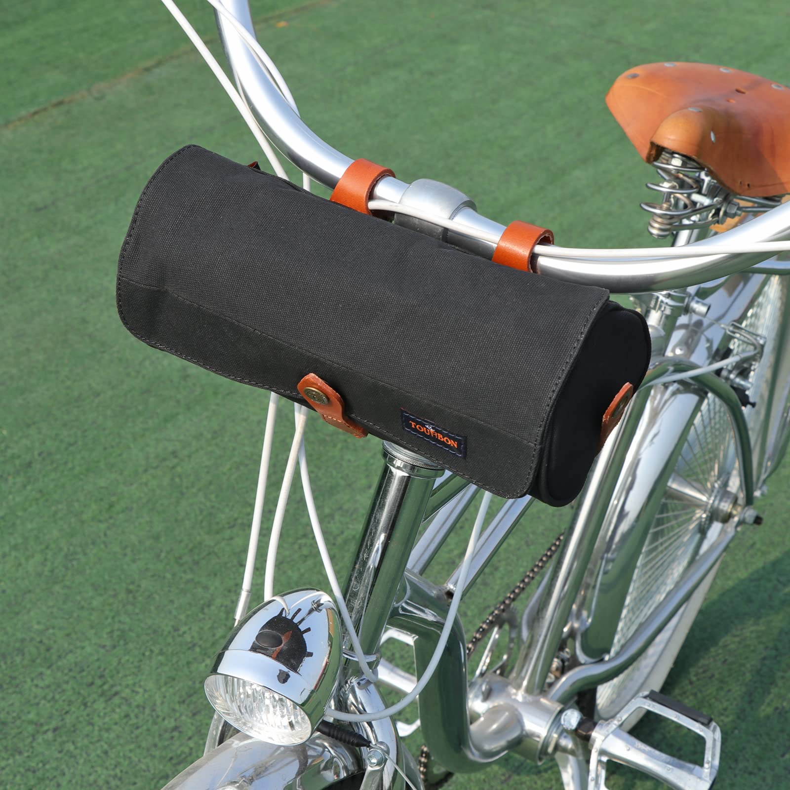 TOURBON Waterproof Bike Saddle Bag - Bicycle Seat Pouch for Phone, Tools & Accessories - Handlebar Storage for Cycling, Commuting & Outdoor Adventures