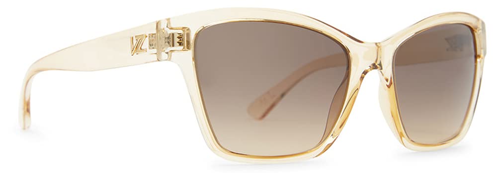 VonZipper Val Honey Sunglasses with Translucent/Grey-Honey Gradient Lens - Stylish UV Protection for Outdoor Sports & Beach Activities