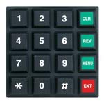 Grayhill 84LS-BC2-014-N 16-Key Tactile Keypad | 10mA 24VDC | 3 Million Cycles | 5.56N Actuation Force | Terminal Pins | Industrial & Commercial Control Panels