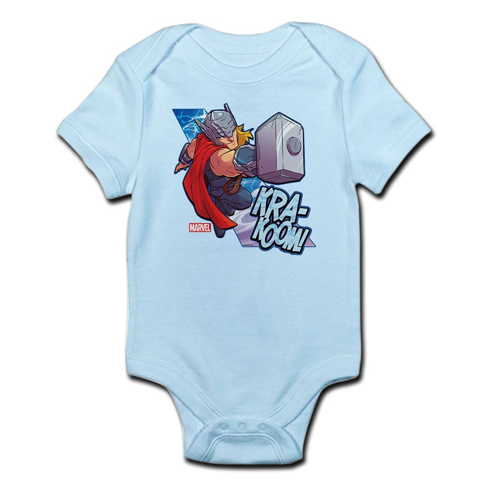 Thor Action Baby Bodysuit - Superhero Costume for Infants & Toddlers | Soft Cotton Onesie for Cosplay, Halloween & Birthday Parties