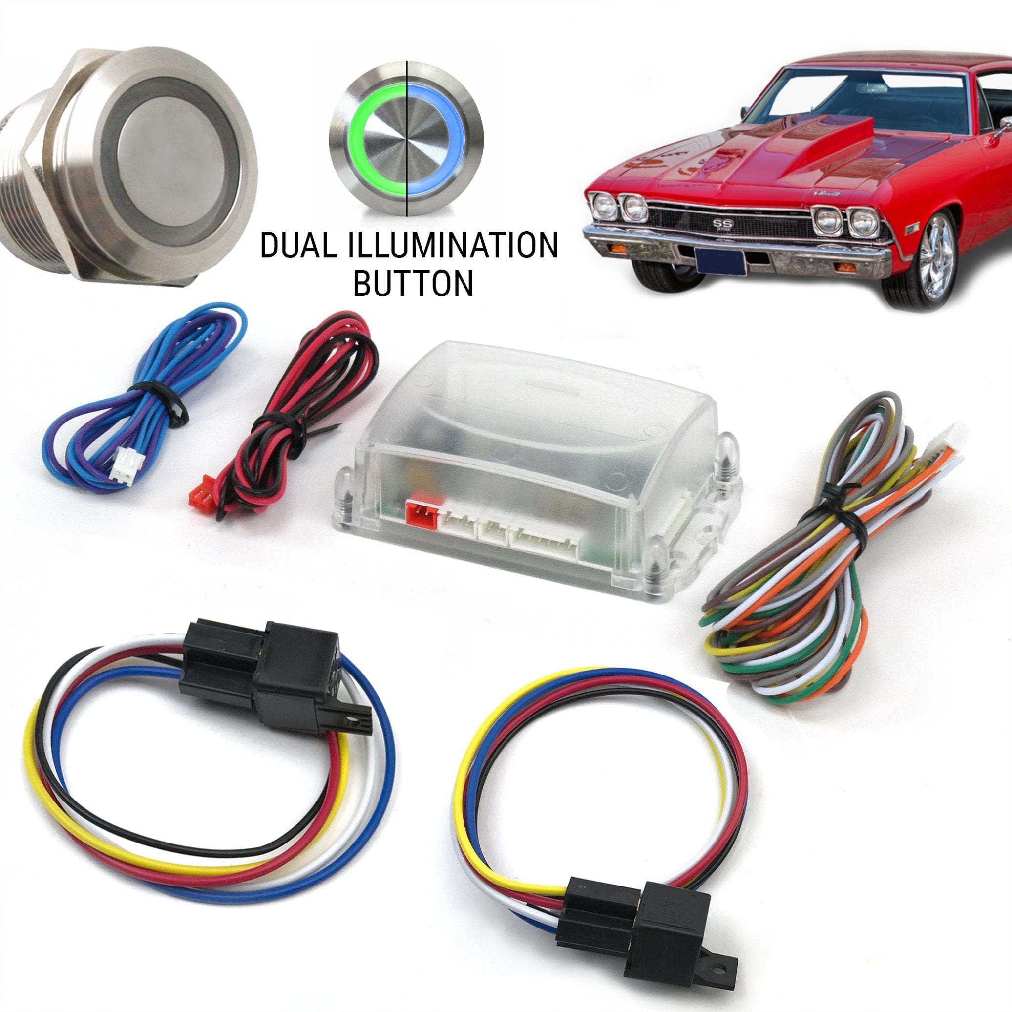 1903 Rambler Model E12V High/Low Beam Headlight Controller Switch with Indicator Light - Perfect for Vintage Car Restoration & Dashboard Lighting Upgrades
