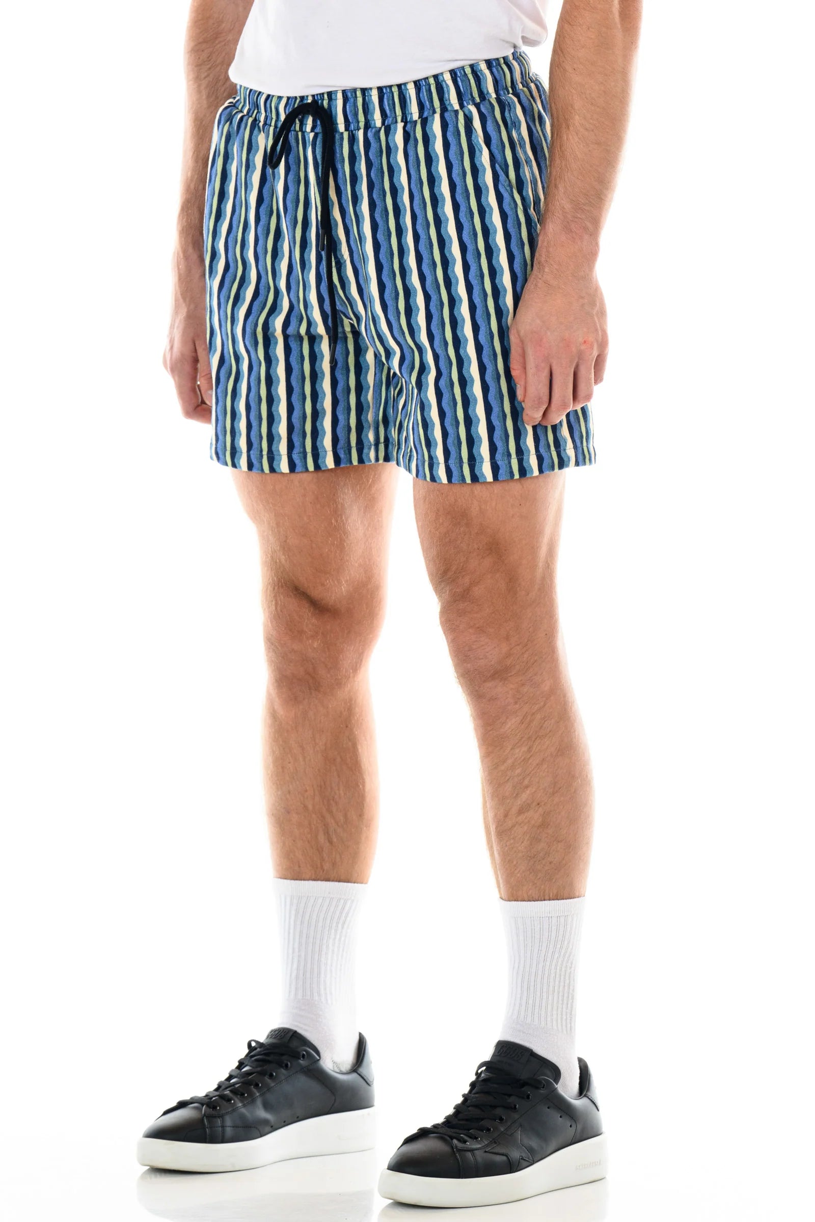 OP Palm Volley 6 Men's Athletic Shorts - Lightweight Quick-Dry Blue Sports Shorts for Running, Gym Workouts & Beach Volleyball