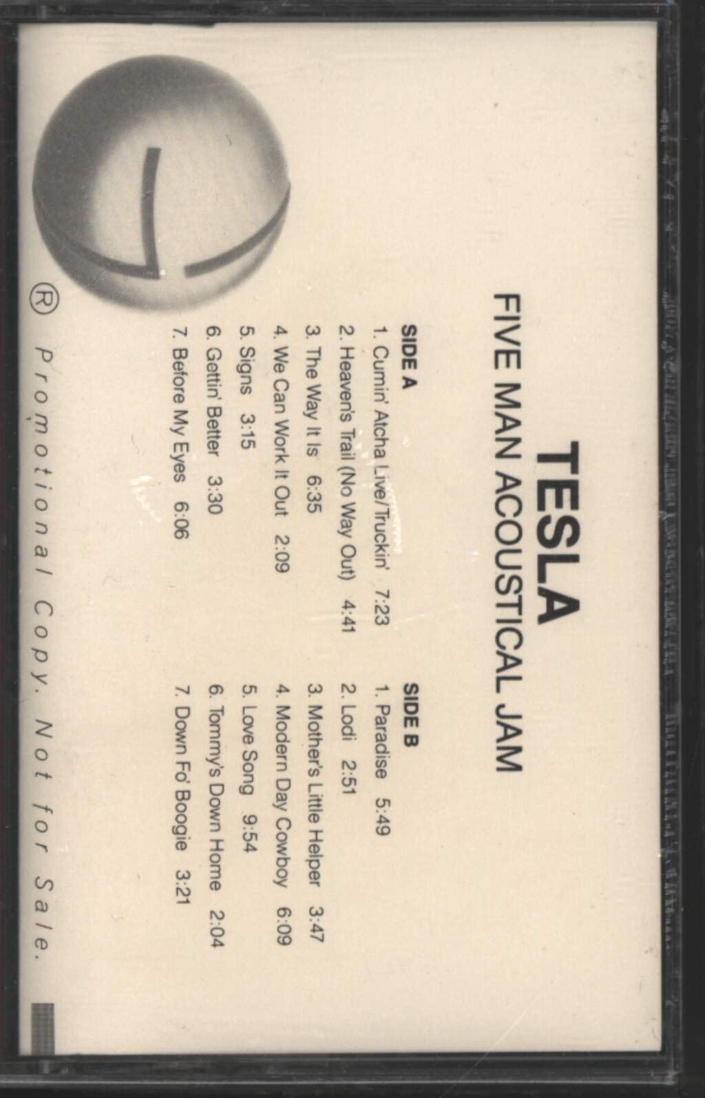 Tesla Five Man Acoustical Jam - Live Concert Album | Vintage Rock Music CD | Perfect for Road Trips & Home Listening