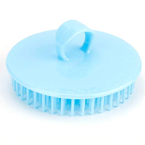 Scalp Massage Brush for Hair Growth - Silicone Shampoo Brush for Wet & Dry Hair, Detangling Comb to Reduce Hair Loss & Stimulate Scalp (Blue) - Perfect for Shower, Salon & Home Hair Care Routine