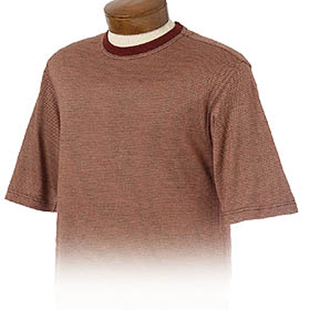 Monterey Club Men's Bamboo Cotton Blend Crew Neck Shirt #1176 - Soft Breathable Casual Tee for Everyday Wear & Outdoor Activities