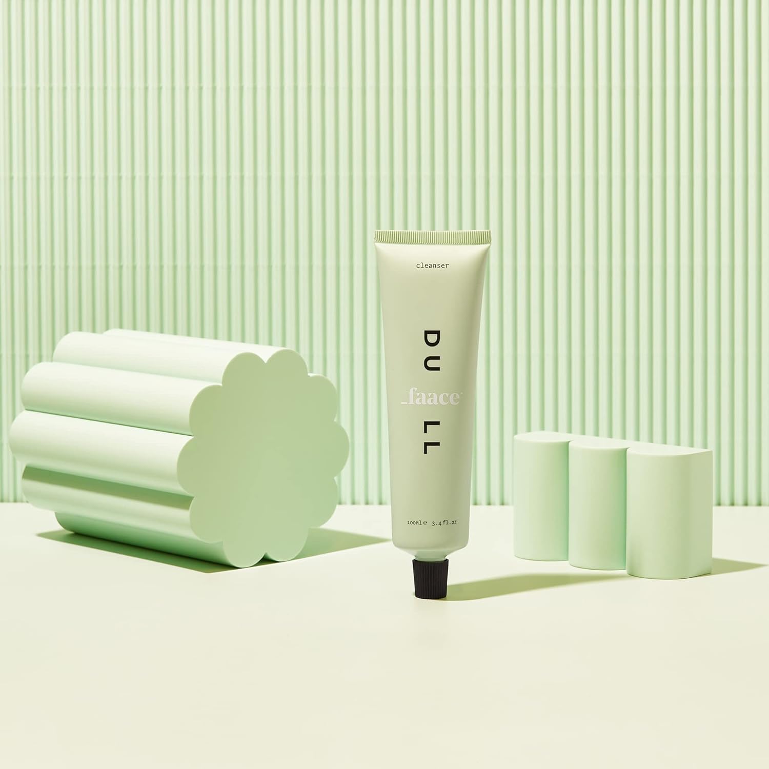 Faace Dull Face Cleanser Mask - Pore Minimizer & Skin Smoother with Kaolin Clay, Turmeric, Vitamins C & E | Hydrating Hyaluronic Acid, Green Tea & Avocado Oil | Vegan Skincare for Dullness & Uneven Texture (3.4oz) - Perfect for Morning Routine & Post-Workout Refresh