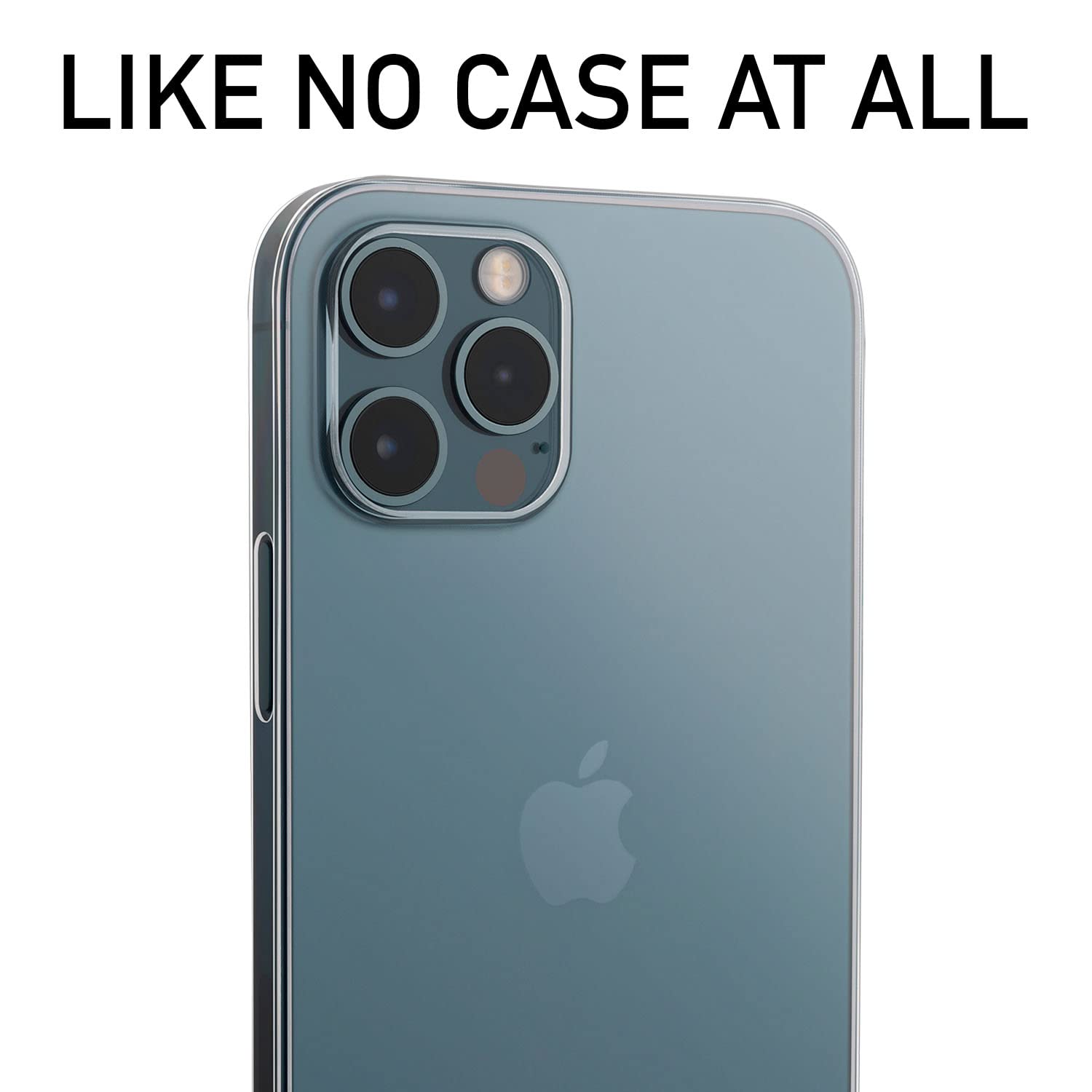 Ultra Thin Clear iPhone 12 Pro Max Case - Totallee Minimalist Transparent Cover | Slim Protection for Everyday Use & Travel