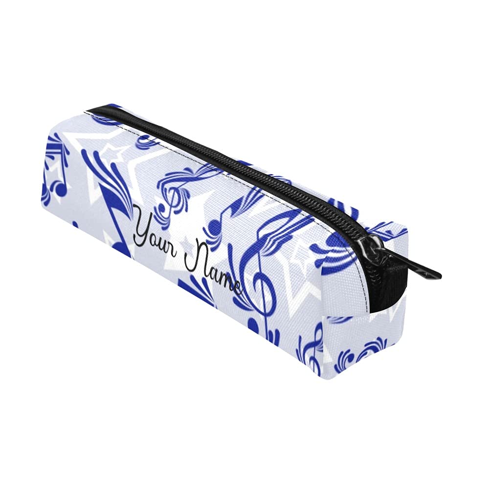 Custom Treble Clef Music Pencil Case for Students - School & Makeup Organizer
